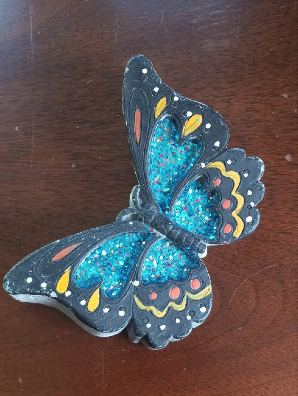 Handmade Painted Plaster Butterfly Art!!!